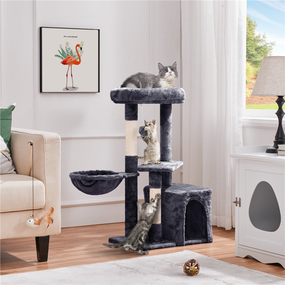 COSTOFFS Plush Cat Tree Activity Center for Playful Kittens