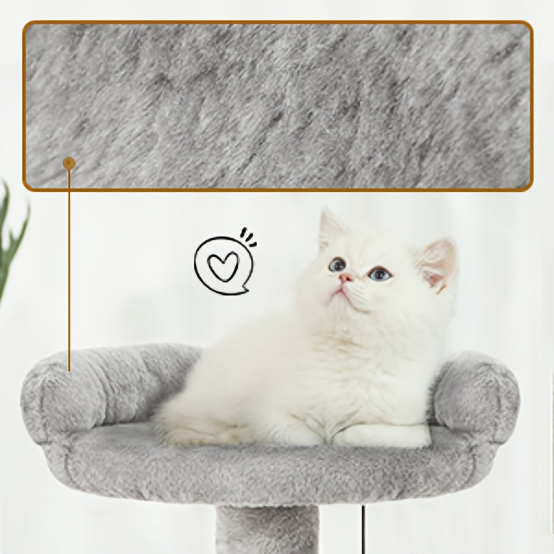 Multi-Level Cat Tree Tower with Cozy Condos and Scratching Posts
