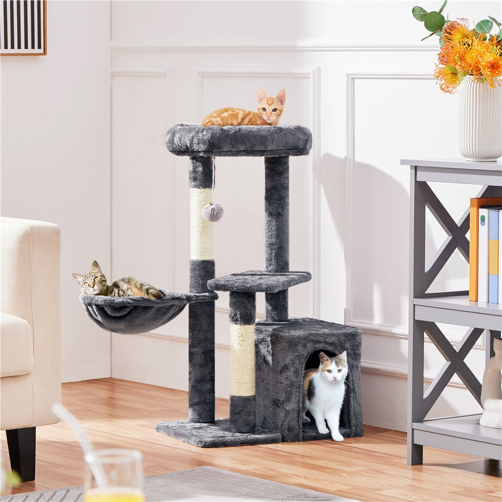COSTOFFS Plush Cat Tree Activity Center for Playful Kittens