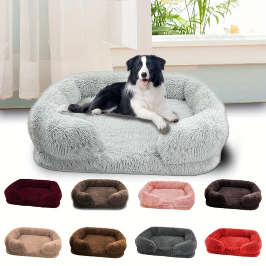 Plush Pet Sofa Bed Detachable Washable Non Slip Indoor Outdoor For Dogs