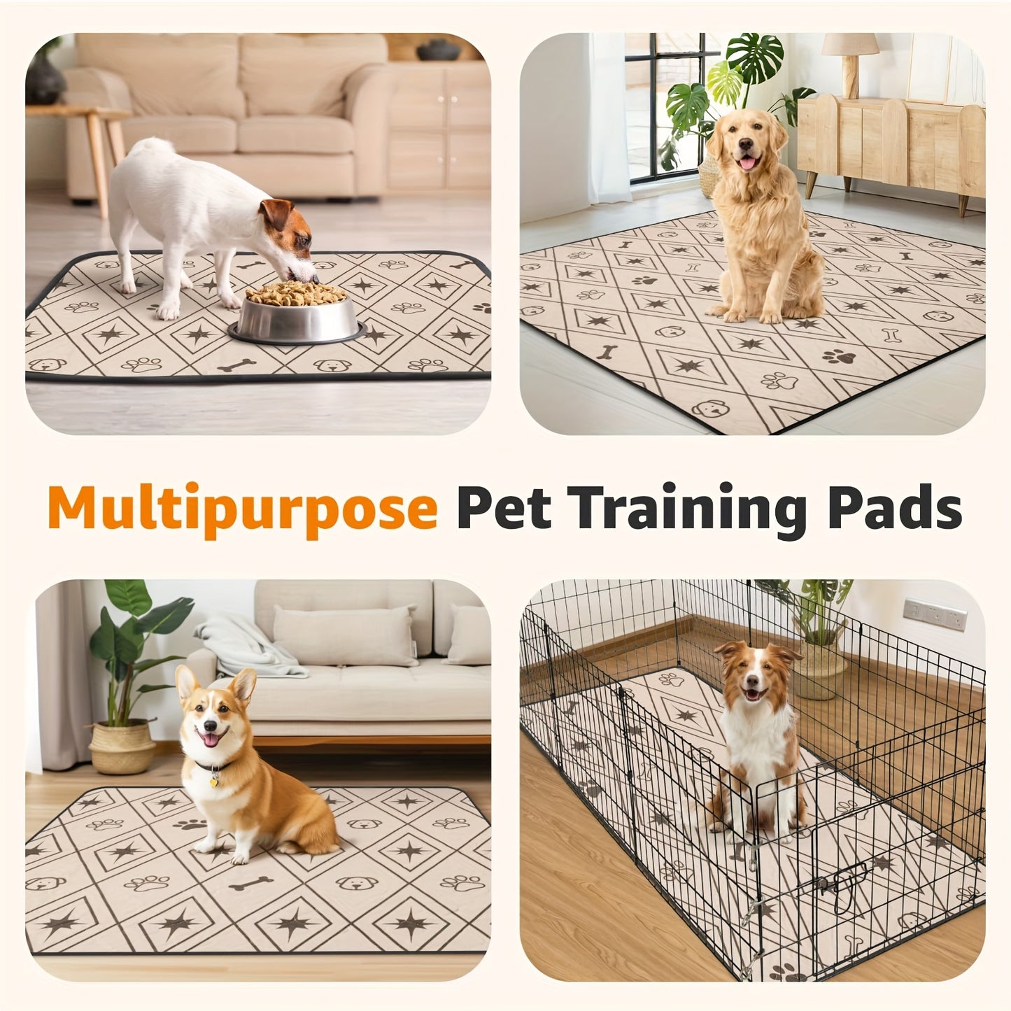 Leak-Resistant Dog Training Pads for Easy Clean-Up and Absorption