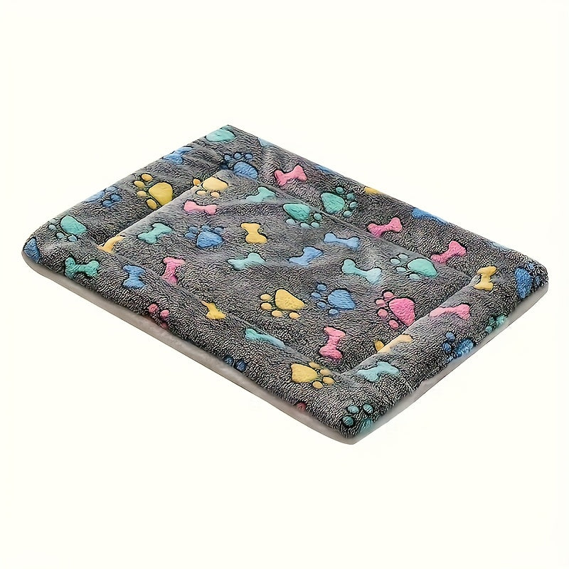 Ultra Soft Polyester Velvet Cartoon Animal Pattern Dog Mat