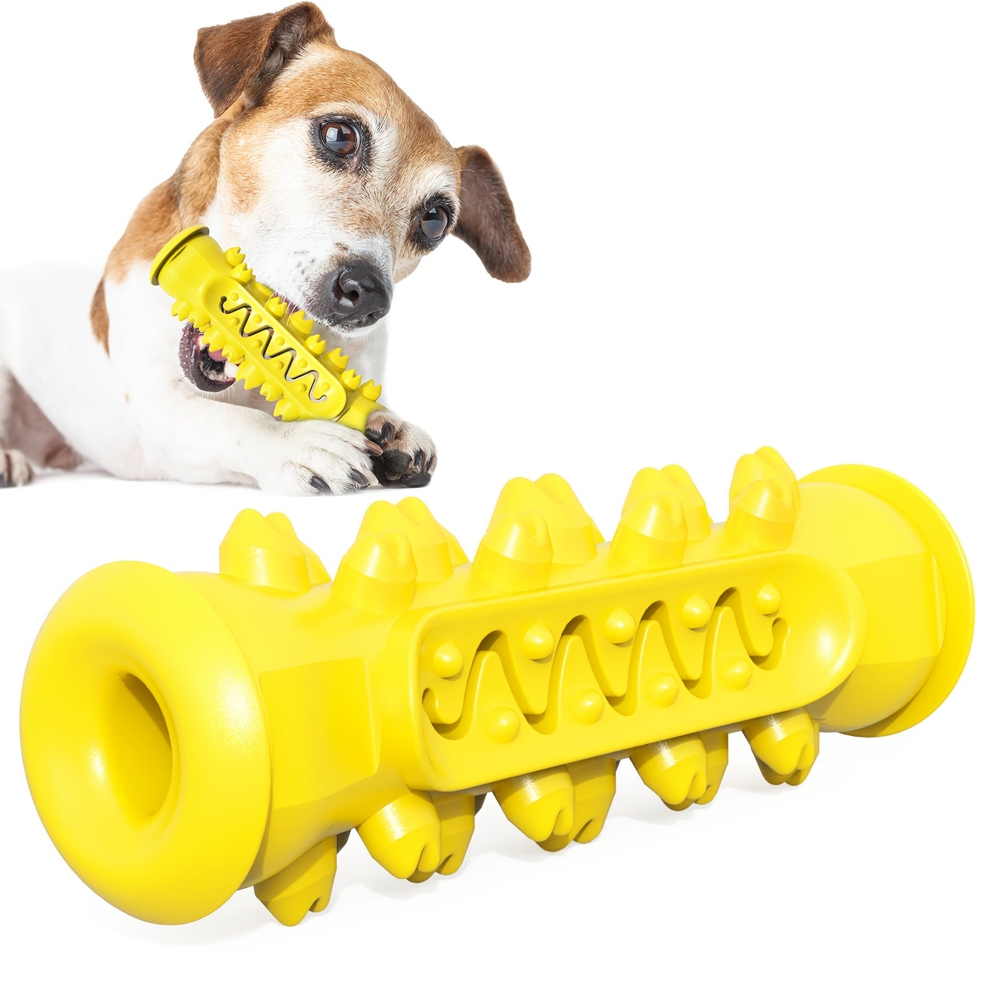 Durable Dog Toothbrush Toy for Chewing and Dental Care