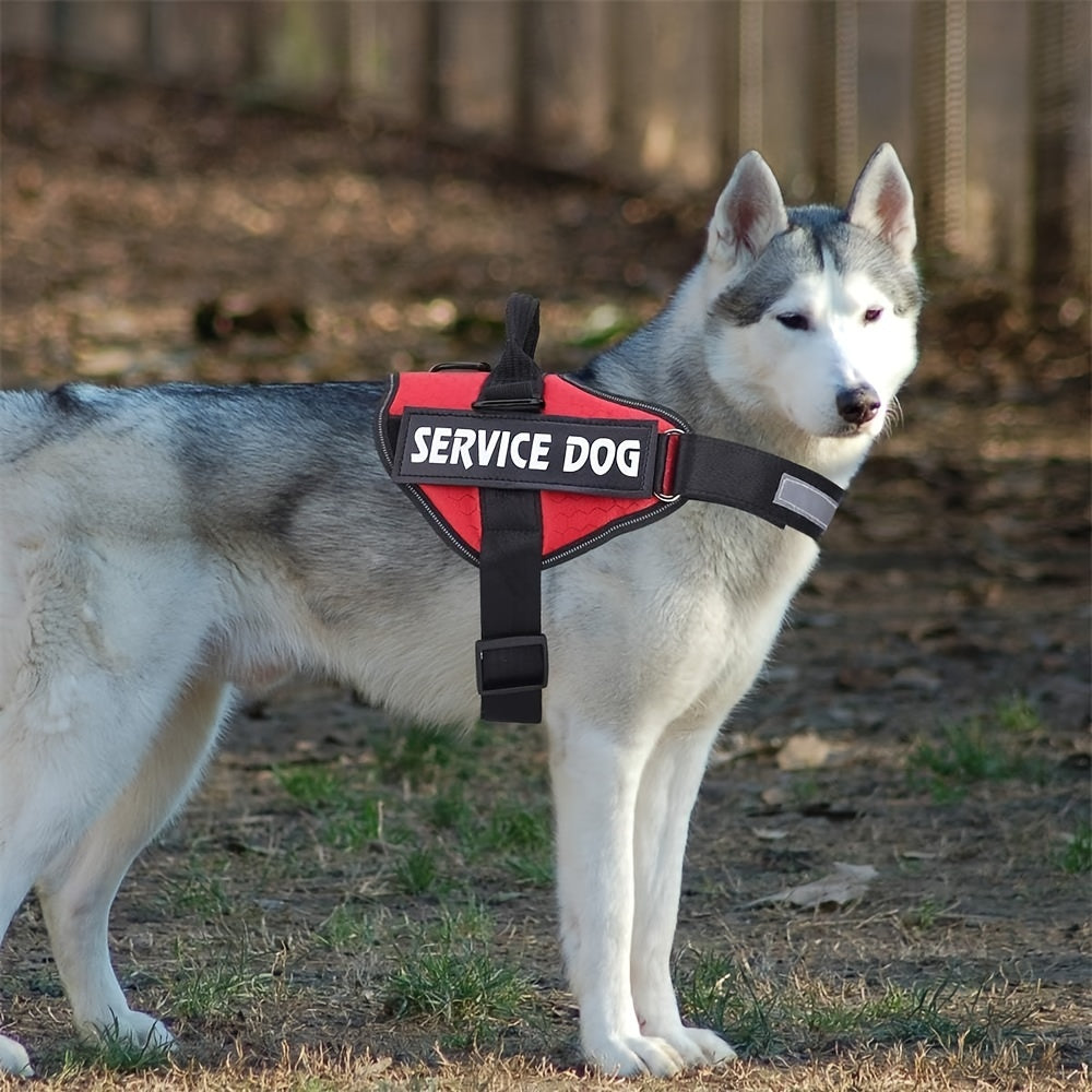 Adjustable Reflective Dog Harness Set for Easy Control