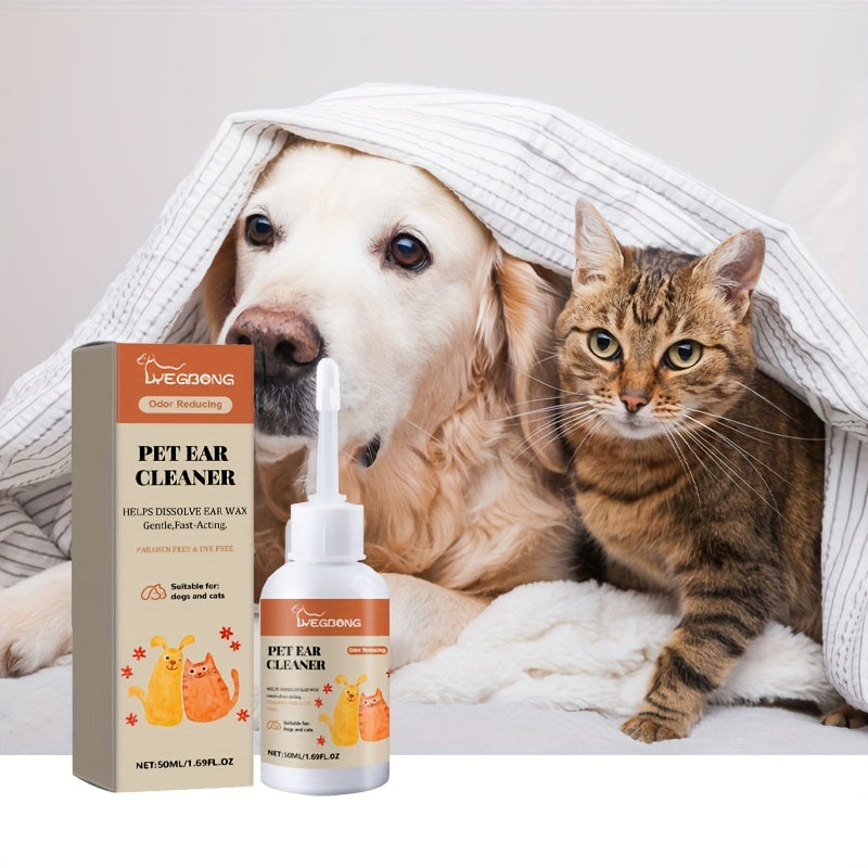 Pet Ear Cleaner Drops For Dogs And Cats Gentle Formula