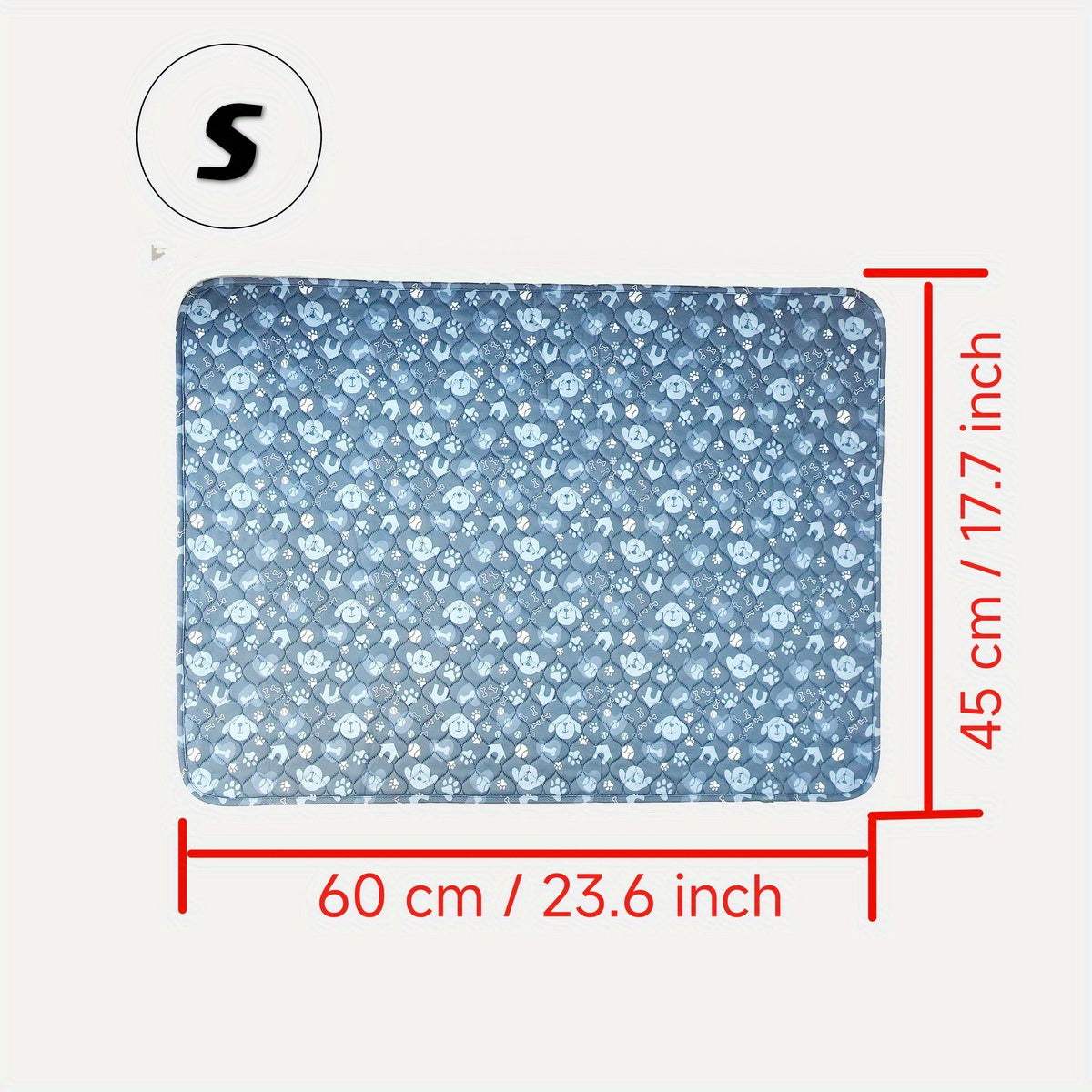 Pet Pee Pads, Washable And Reusable Dog Pee Pads, Absorbent Dog Bed Pad Mat With Non-Slip Bottom, Pet Potty Training Pad For Playpen, Crate And Floor
