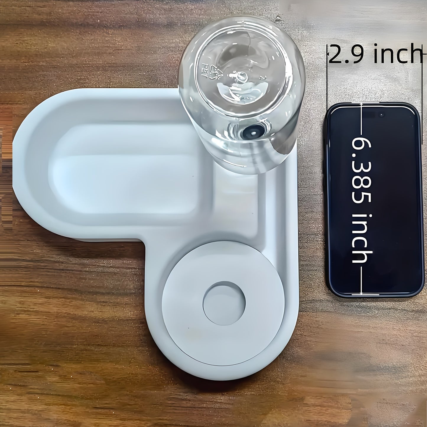 Customizable Pet Double Bowl With Automatic Water Dispenser