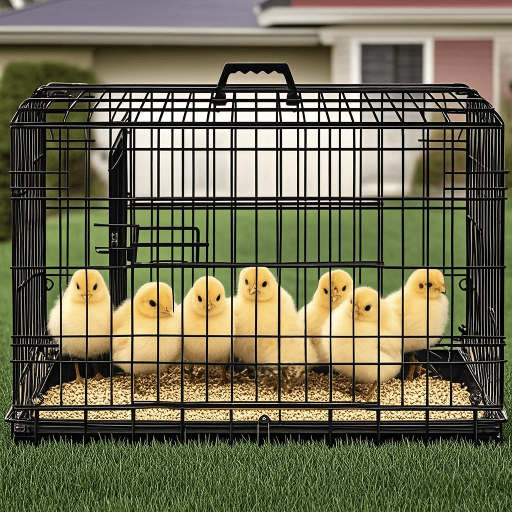 Costoffs Foldable Metal Cage For Dogs And Chickens With Divider And Removable Tray Portable Travel Cage