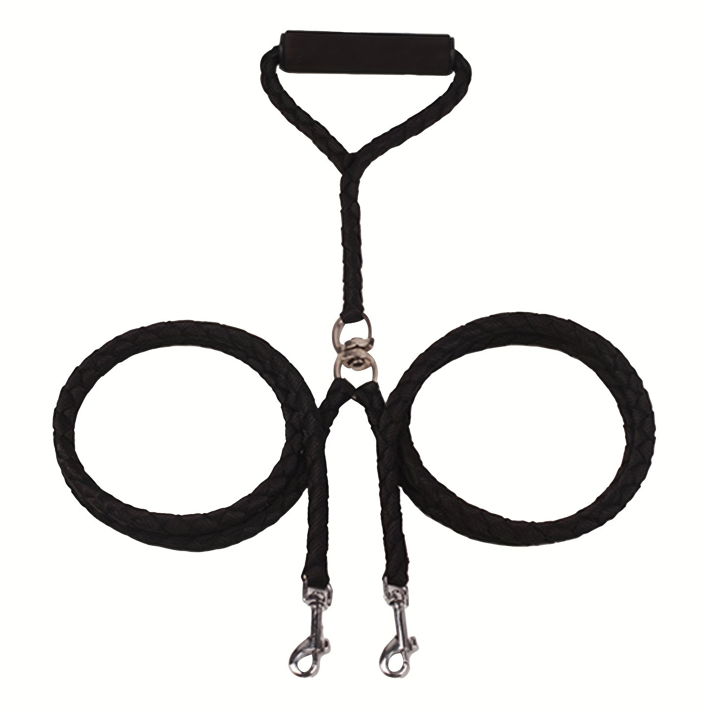 Dual Dog Leash with 360 Degree Swivel and Padded Handle