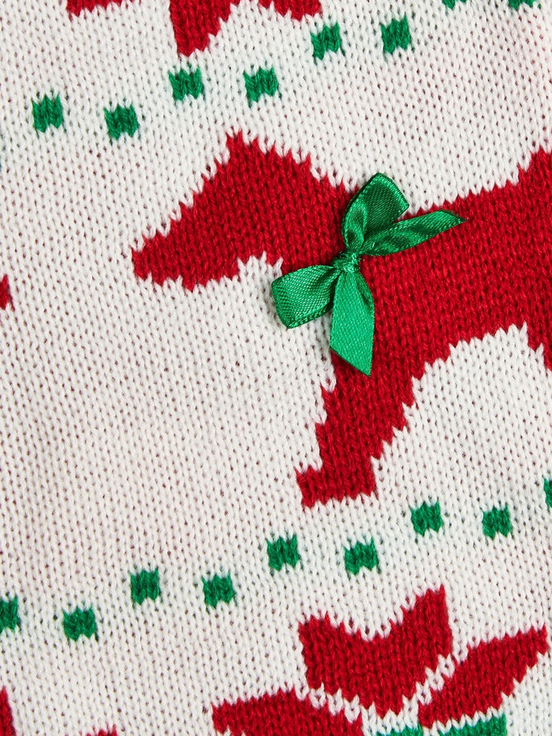 Christmas Santa Claus Knit Dog Sweater Acrylic Winter Pet Apparel