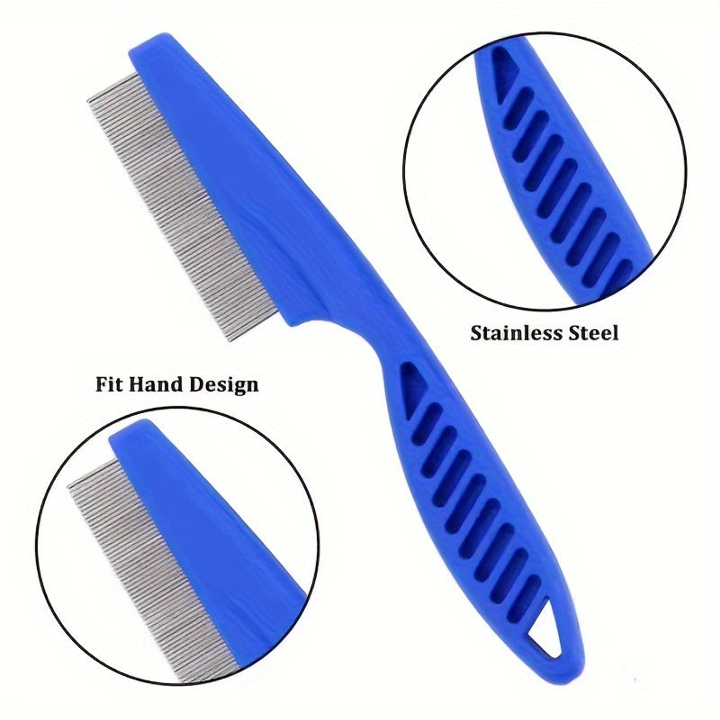 Pet Flea Comb Set for Effective Grooming and Shedding Control