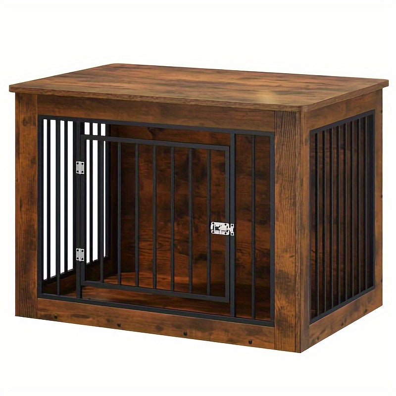 Modern Dog Crate Furniture and End Table Combination for Dogs