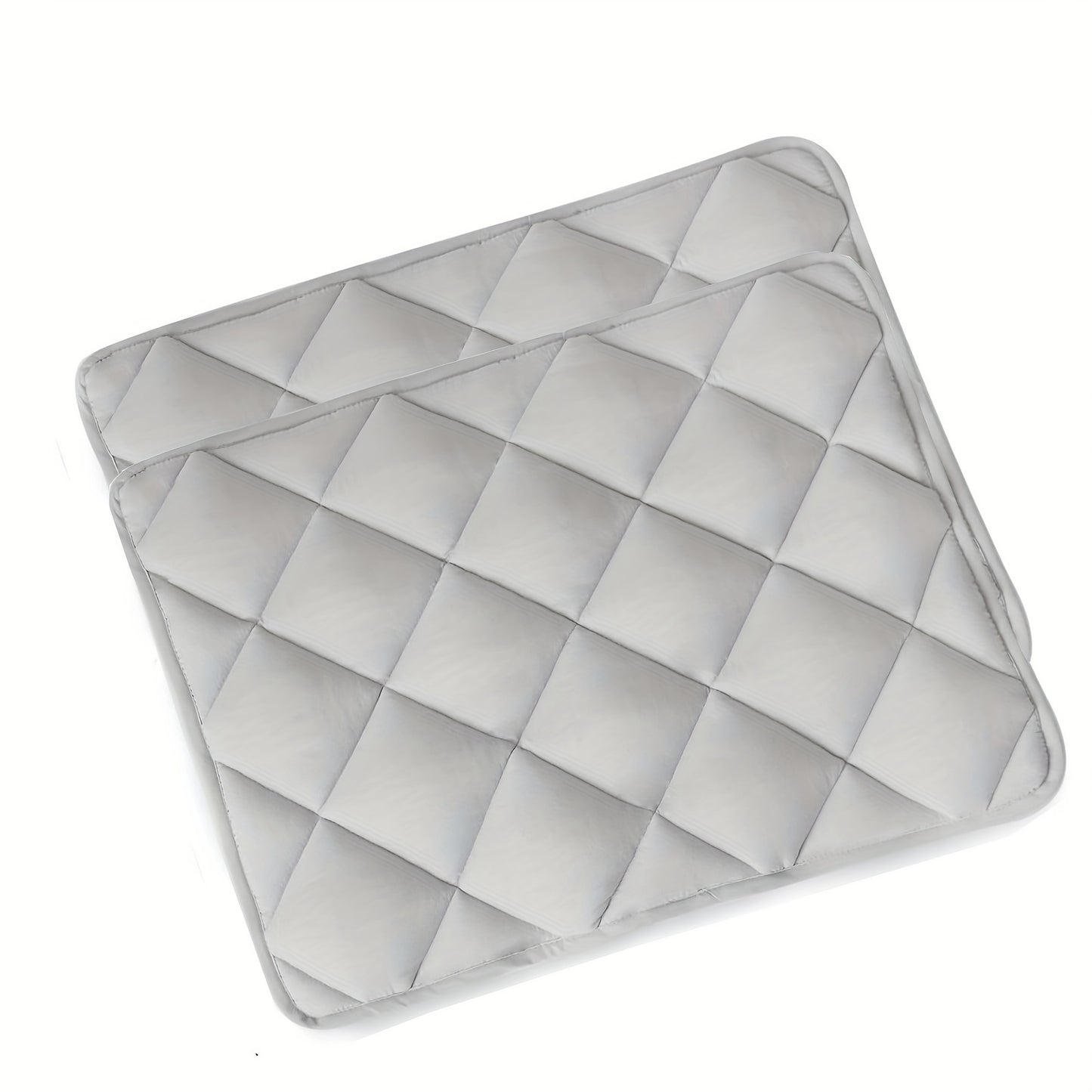 Washable Dog Crate Mat Pad with Anti-Slip Bottom - 2 Pack