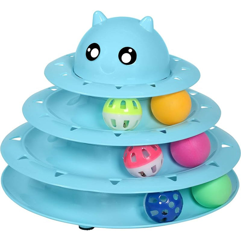 Upsky Cat Toys Roller Turntable Set for Indoor Cats