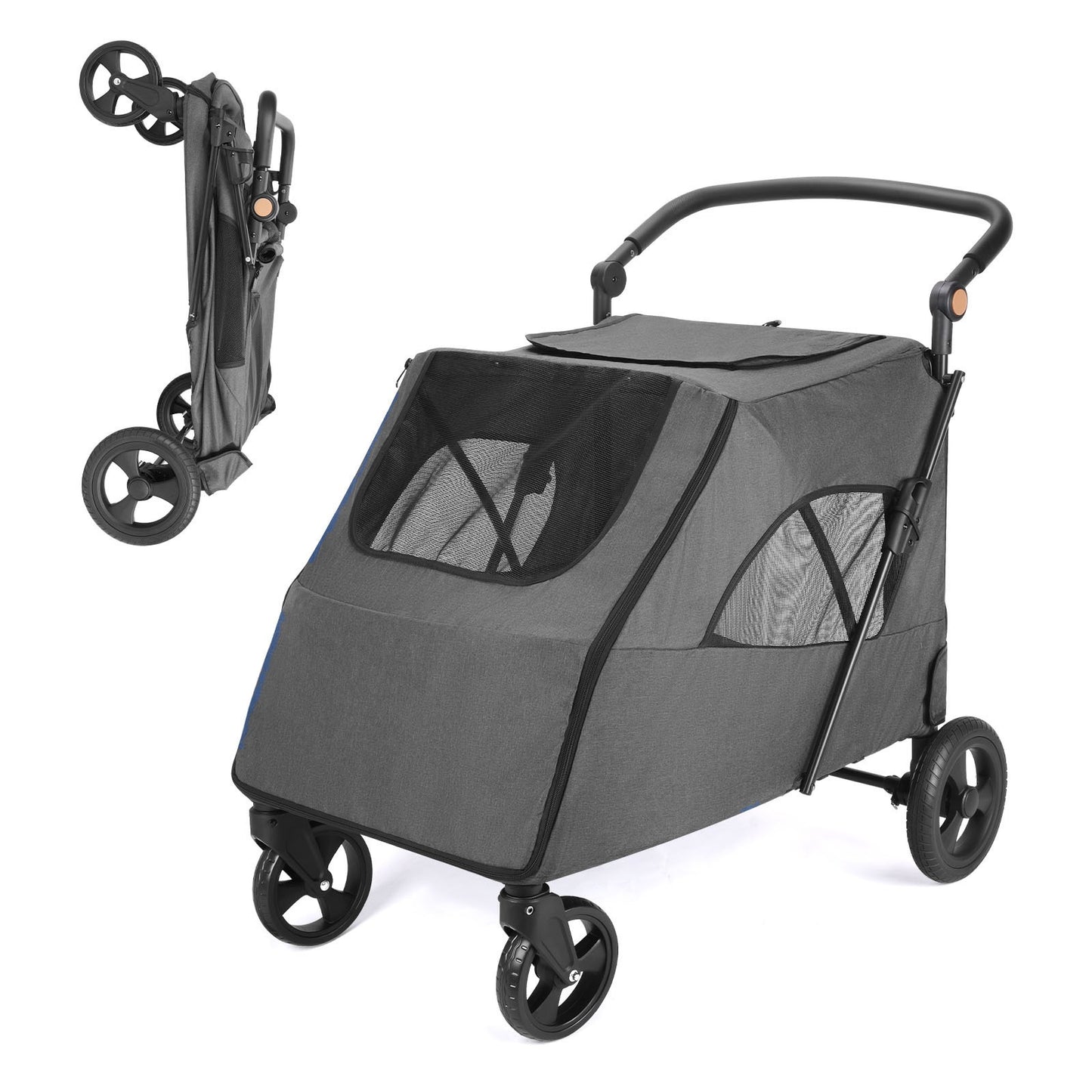 Big Dog Heavy Duty Folding Utility Cart All Terrain Wheels