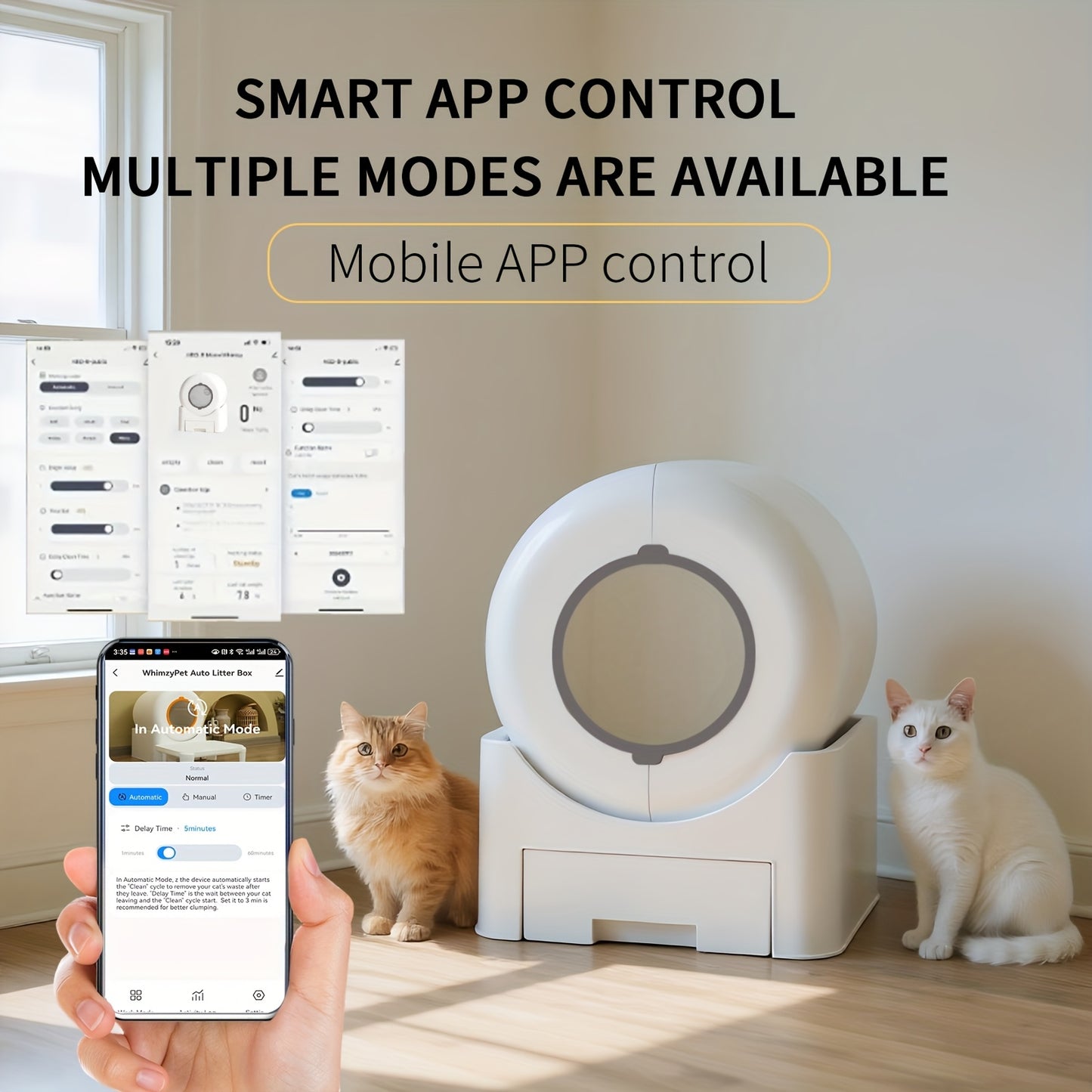 Vanch Smart Self Cleaning Litter Box Pro With WiFi