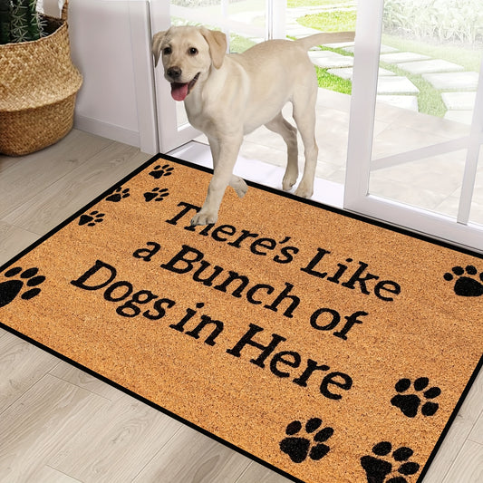 Non Slip Machine Washable Dog Cat Mat Welcome Home Rug