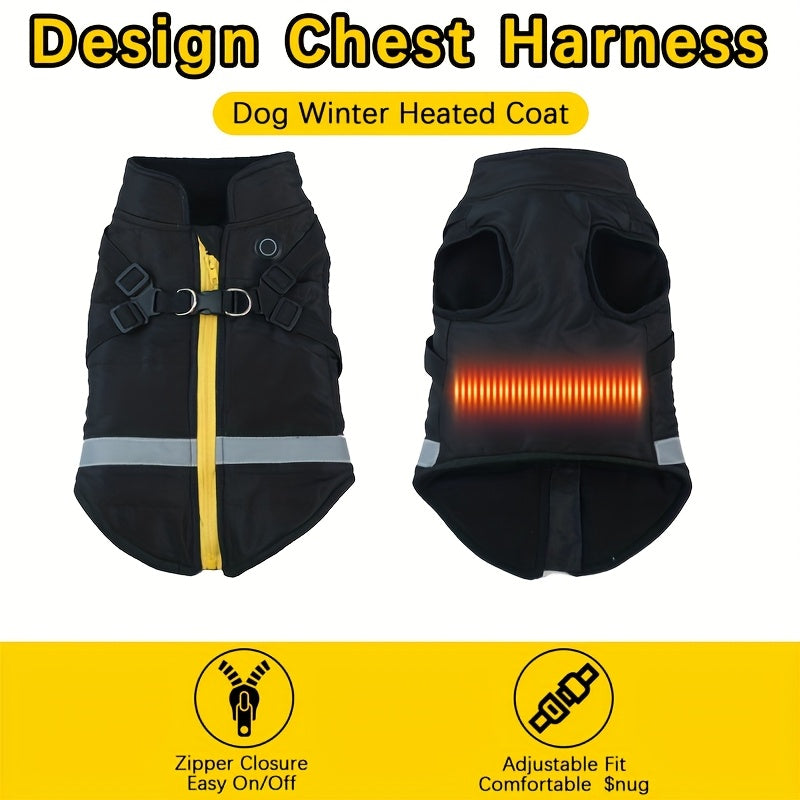 USB Powered Pet Heated Coat With 3 Temperature Settings