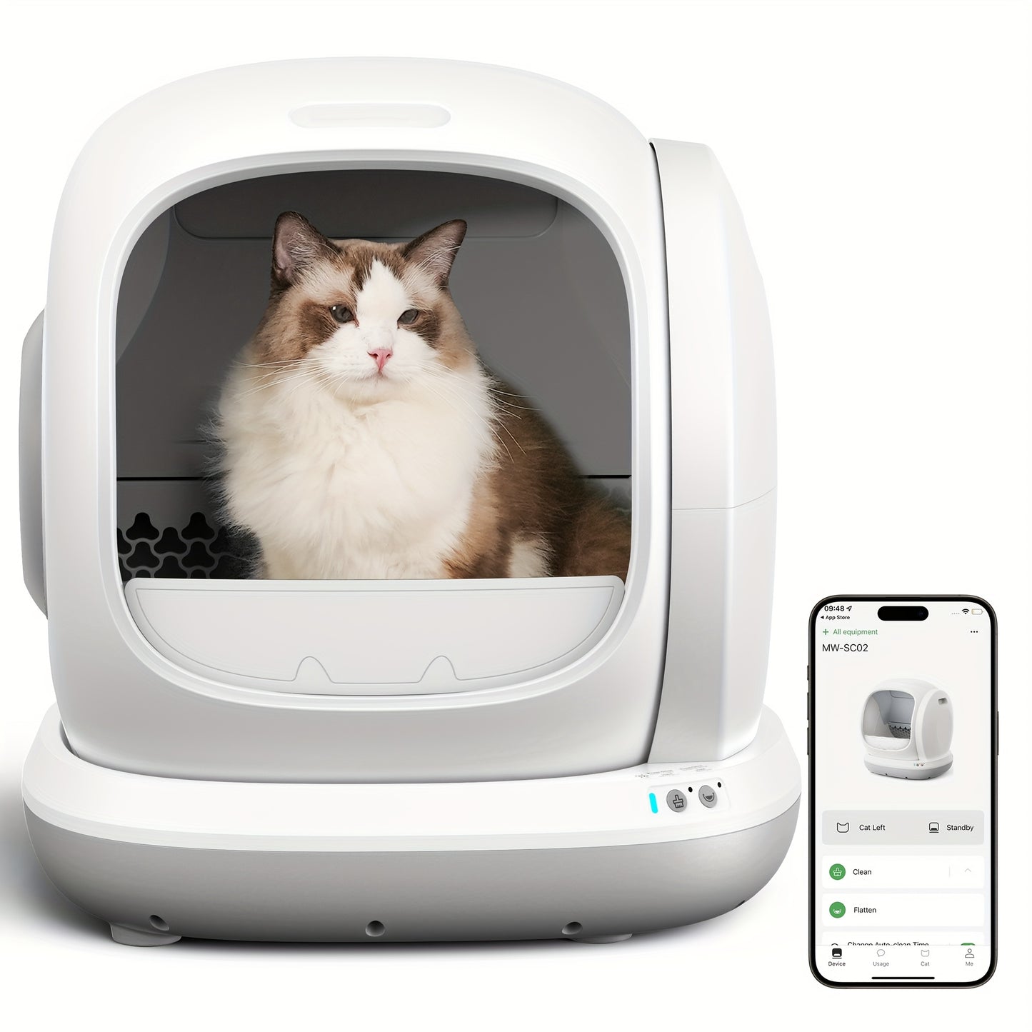 MeoWant Self Cleaning Smart Cat Litter Box With App Control