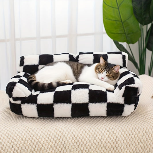 All Season Pet Sofa Bed Plush Cushioning For Cats And Dogs