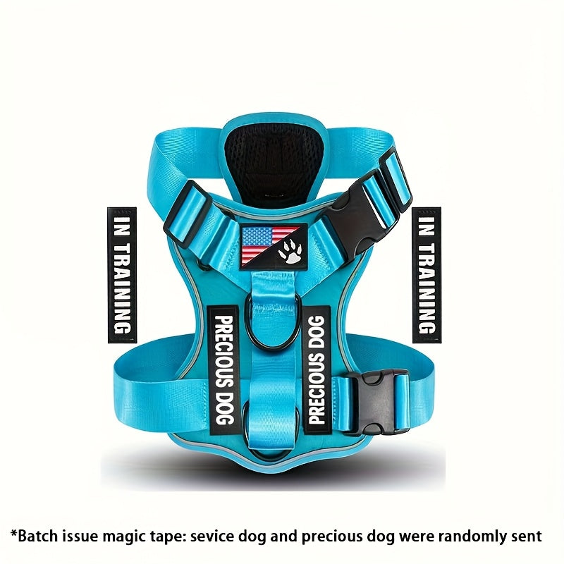 Reflective Dog Harness with Patches for Easy Control