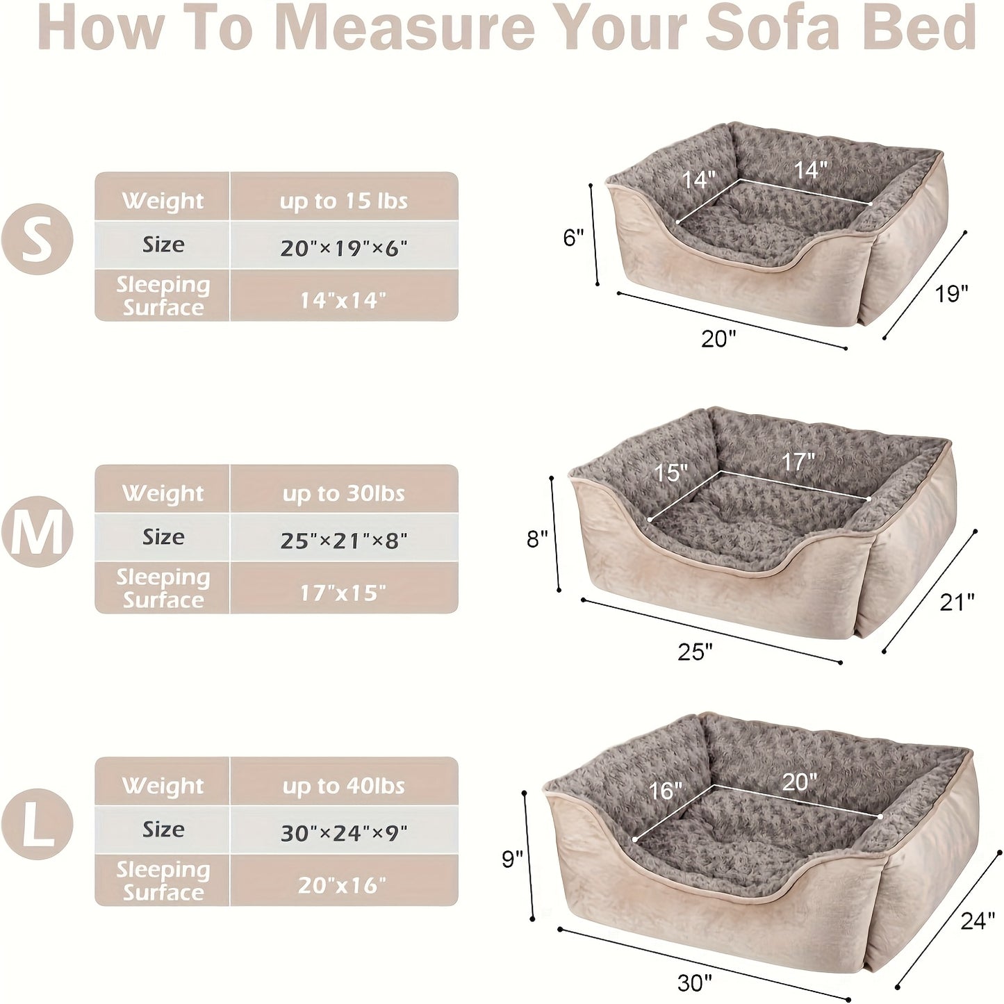 Cozy Plush Dog Bed with Non-Slip Bottom for All Breeds