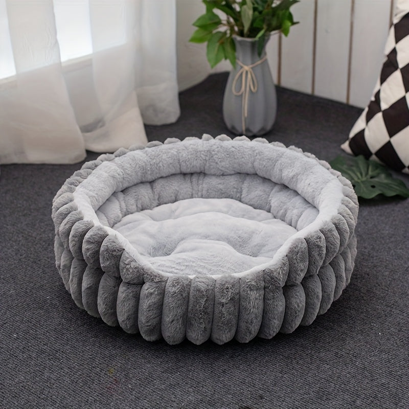 Ultra Soft Four Season Round Pet Bed Indoor Cats Dogs