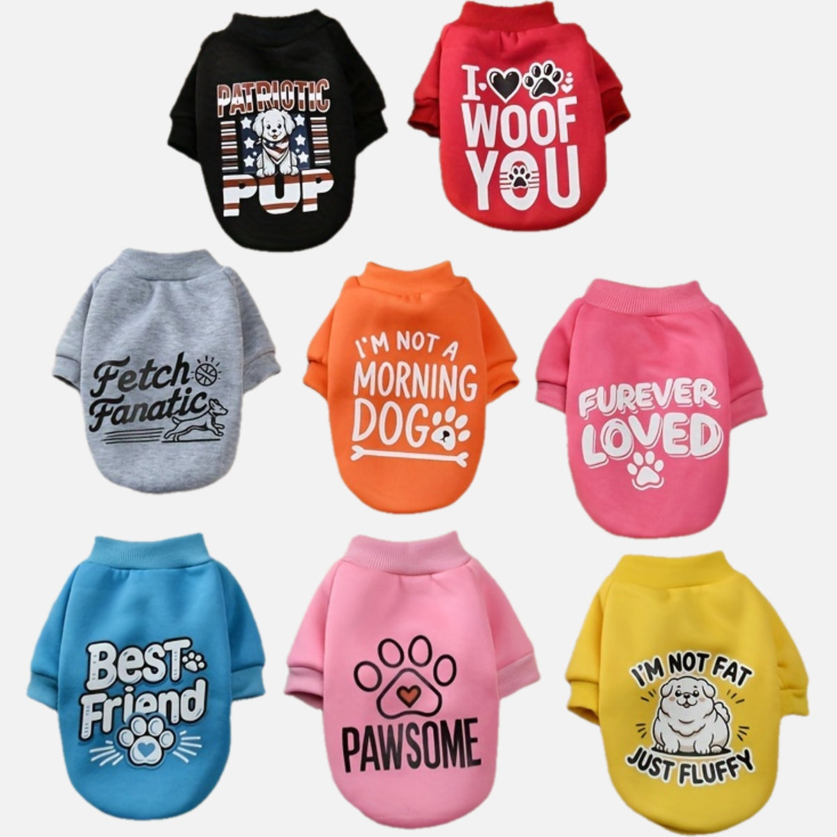 Cute Velvet Dog Sweater Set For Spring And Autumn Today