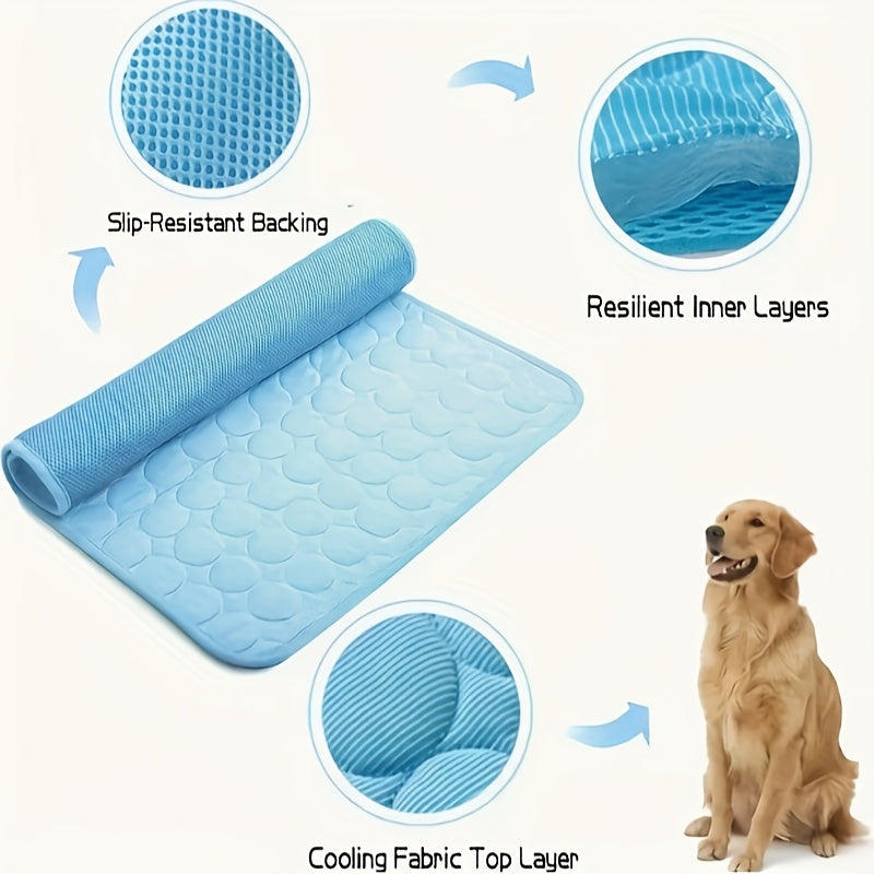 Pets Polyester Cooling Mats 3 Pack Breathable Dog Cat Beds