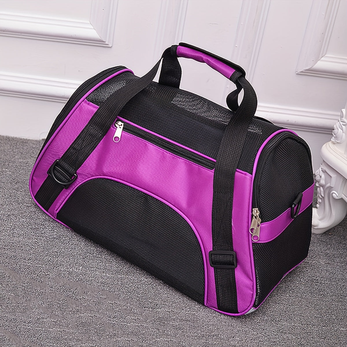 Portable Foldable Mesh Pet Carrier Backpack for Dogs and Cats
