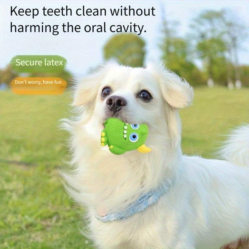 Fun Squeaky Monster Dog Toy Latex Cartoon Design Small Breeds
