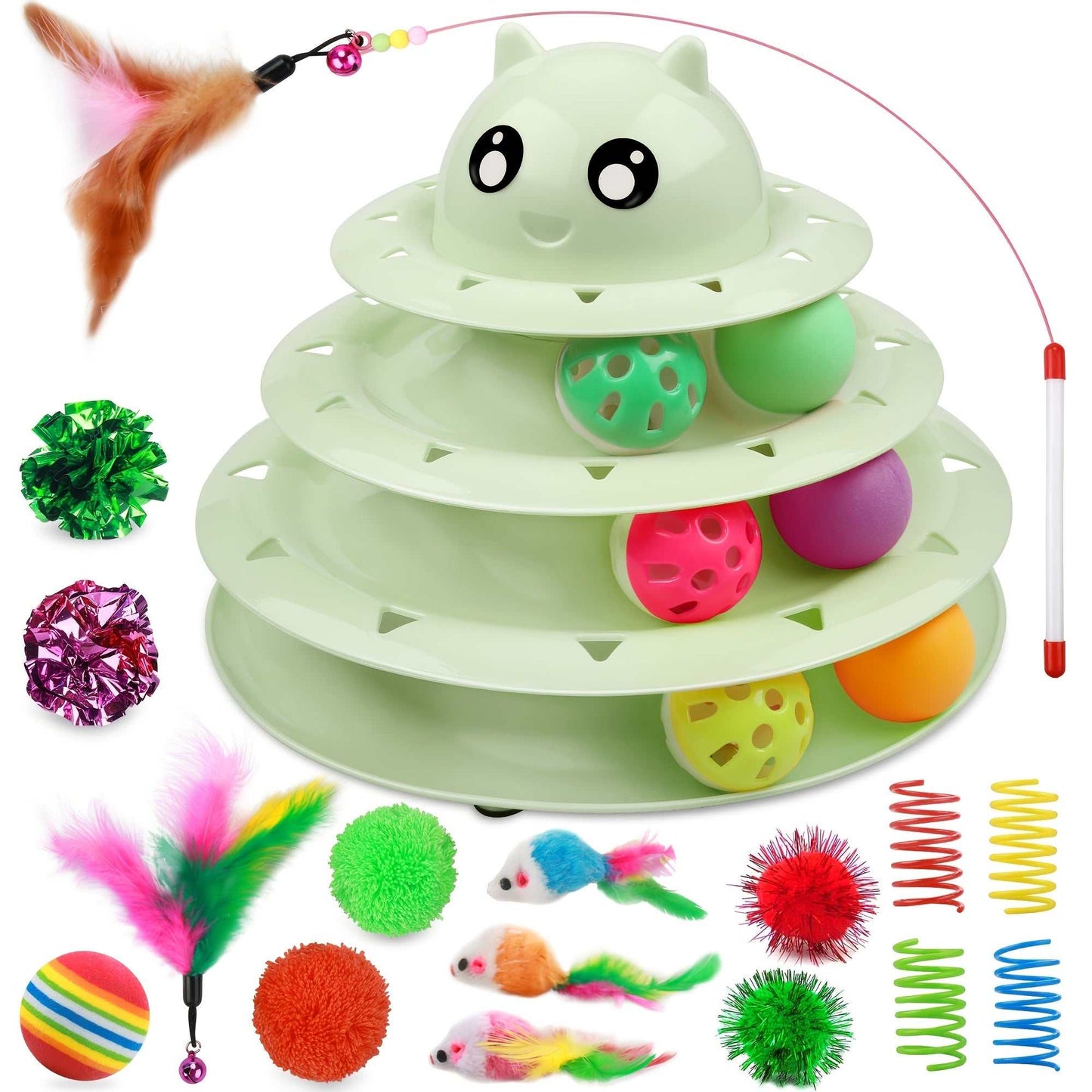 Interactive Cat Toys for Indoor Cats - Fun & Active Play Set for Home!