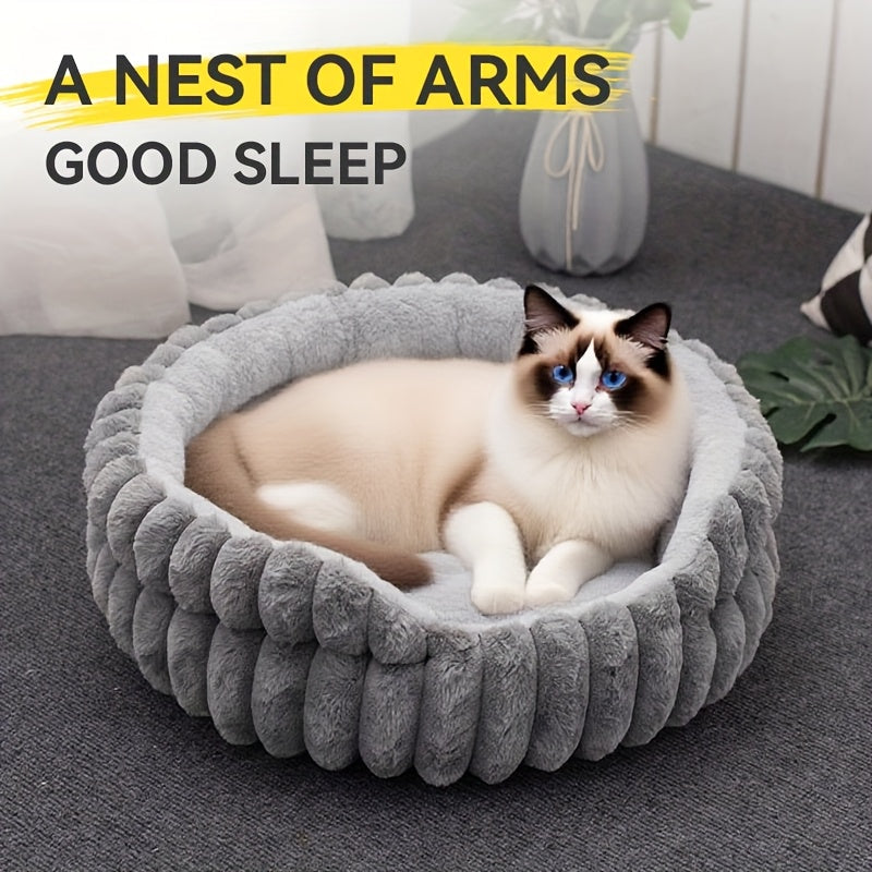 Ultra Soft Four Season Round Pet Bed Indoor Cats Dogs
