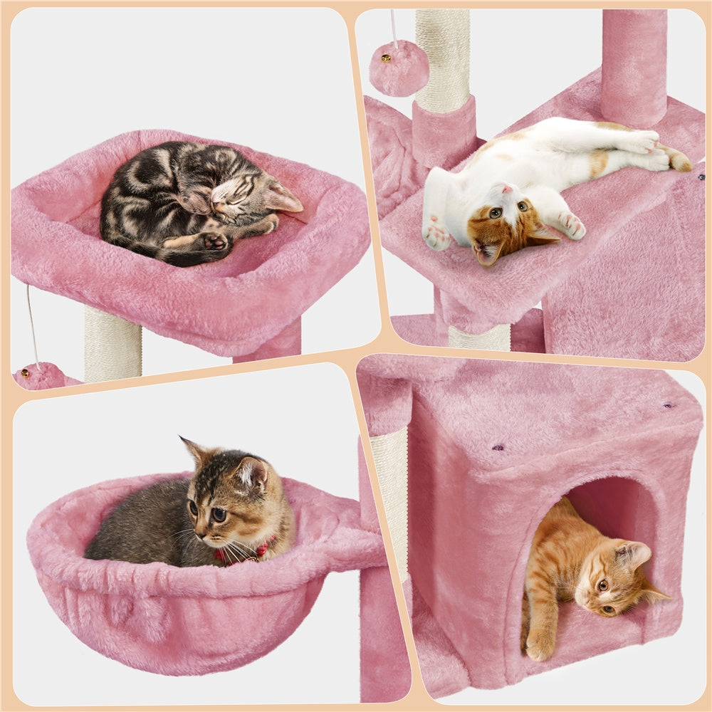 COSTOFFS Plush Cat Tree Activity Center for Playful Kittens