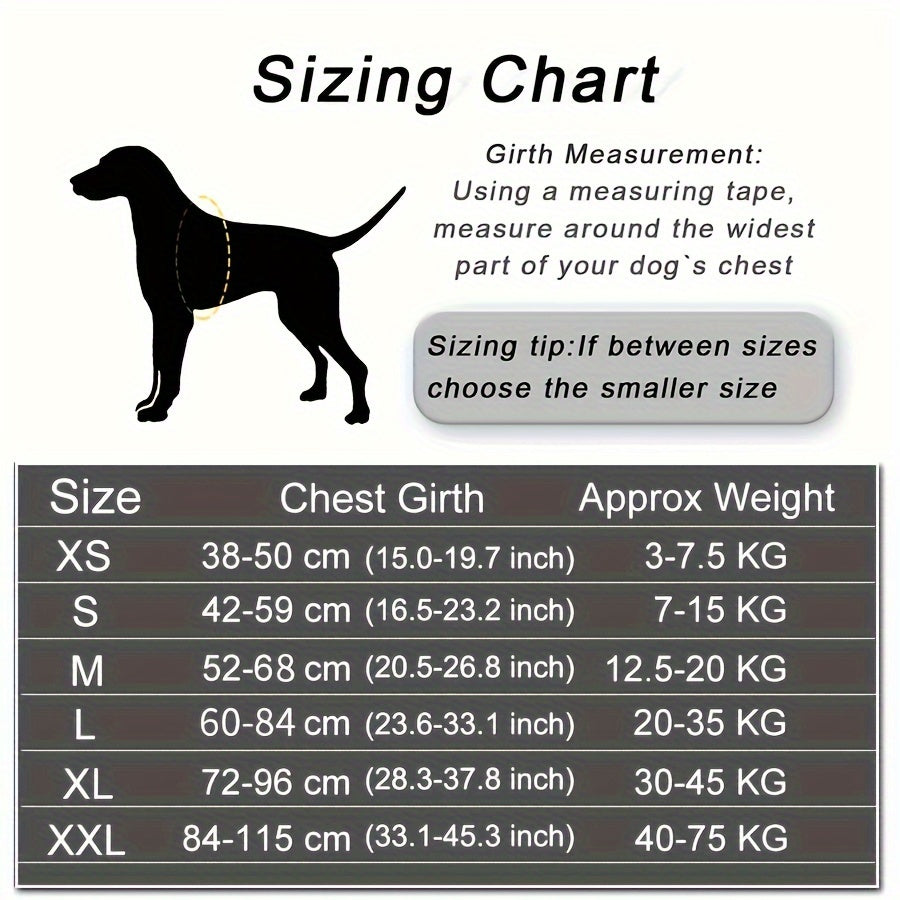 Adjustable Reflective Dog Harness Set for Easy Control