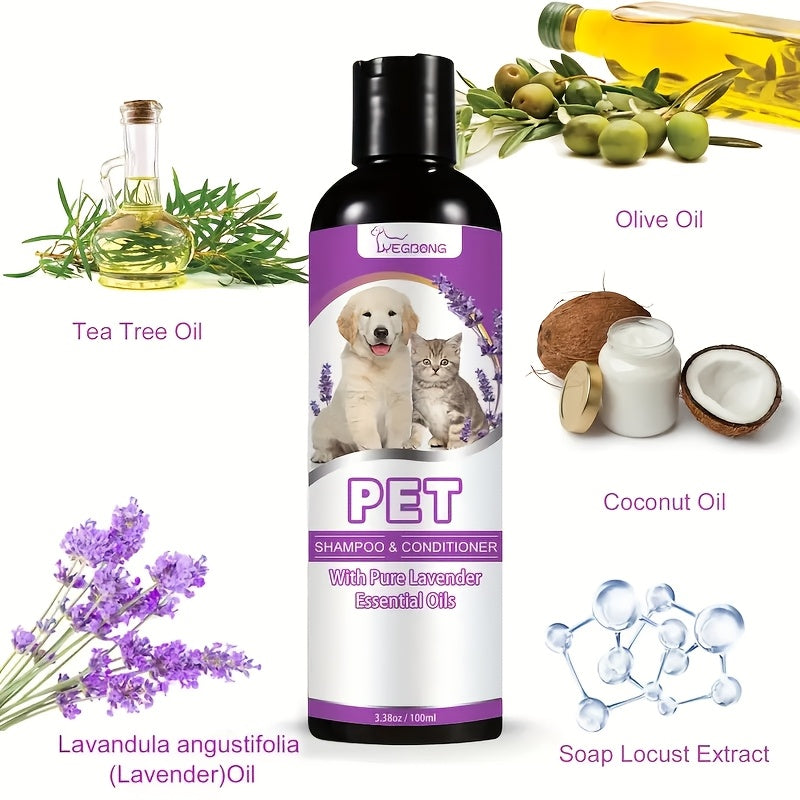 Non-Knotting Pet Shampoo for Smooth Hair and Itchy Skin