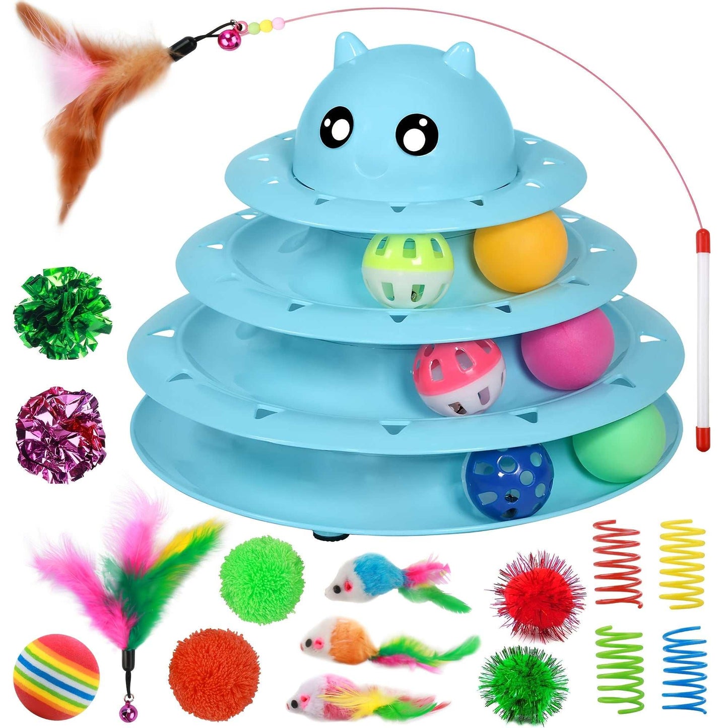 Interactive Cat Toys for Indoor Cats - Fun & Active Play Set for Home!
