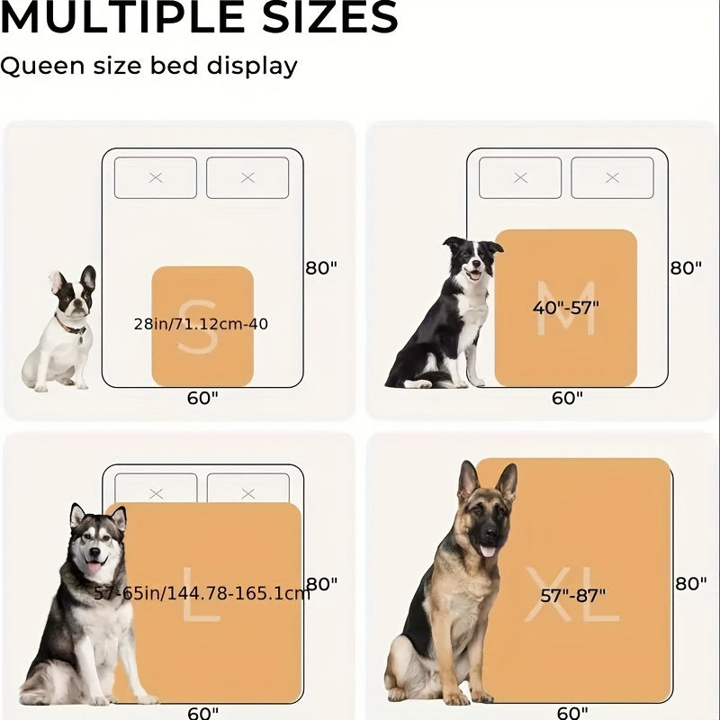 Reversible Shearling Pet Blanket Liquid-Proof Anti-Tear Cover