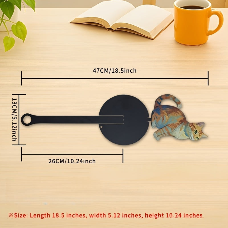 Cat Shaped Iron Paper Towel Holder Cute Desktop Organizer Kitchen