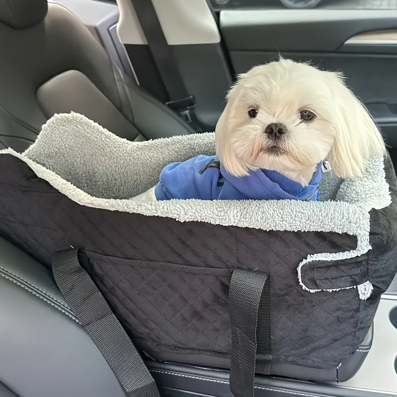 Ultimate Comfort Memory Foam Dog Booster Car Seat Elevated