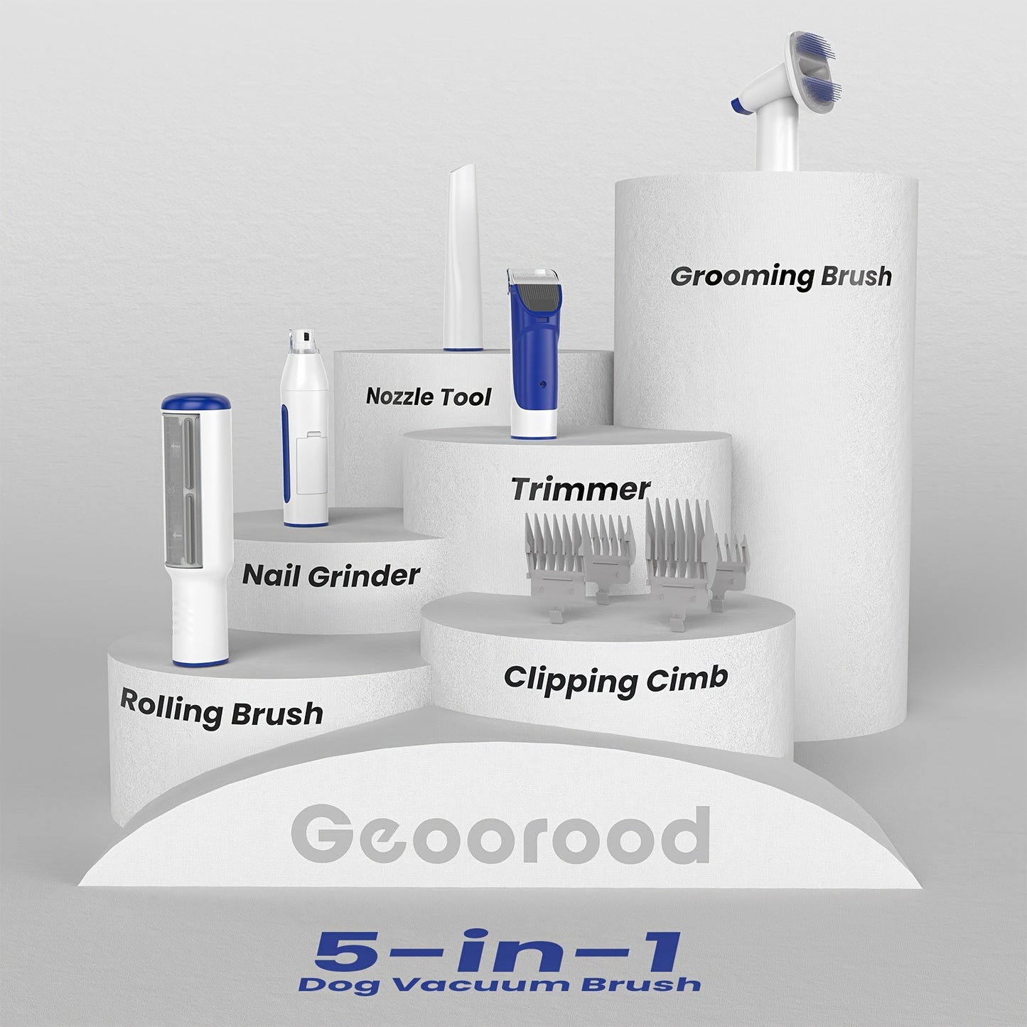 5-in-1 Dog Grooming Vacuum Kit for Easy Pet Care