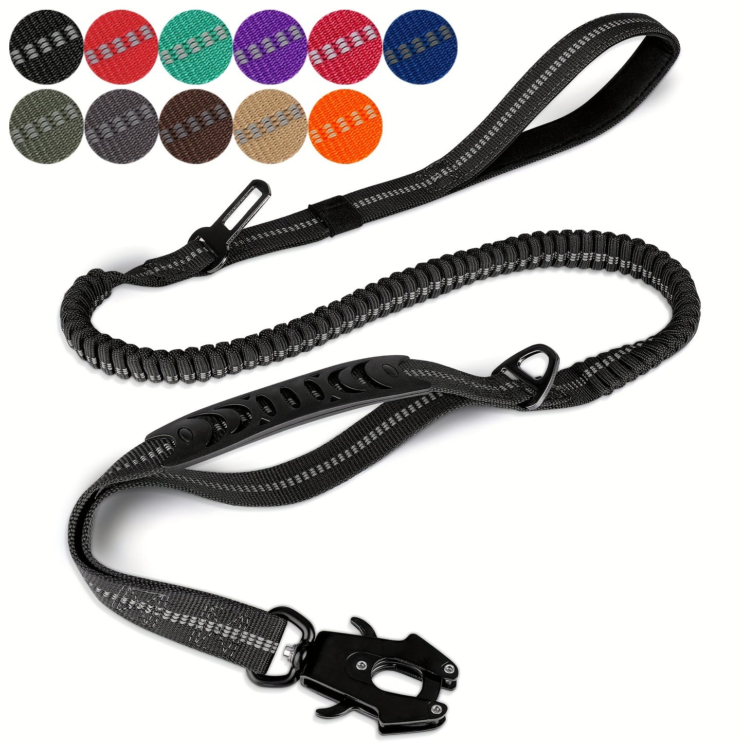 ZCAYNGER Heavy Duty Tactical Dog Leash with Shock Absorption