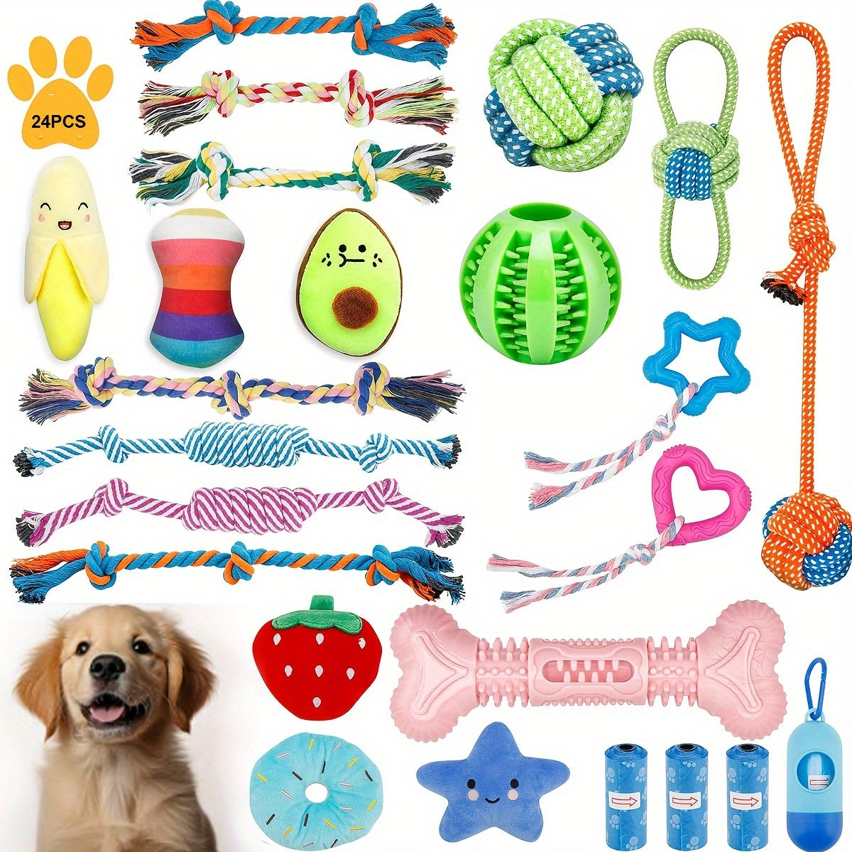 Interactive Dog Toys Set for Small and Medium Dogs