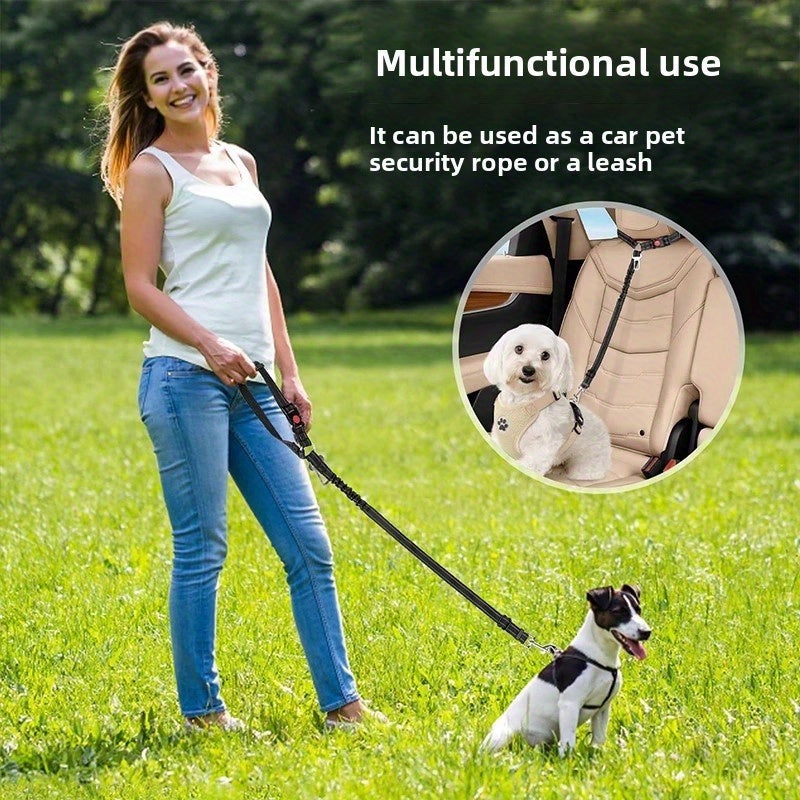 2 In 1 Heavy Duty Universal Dog Car Seat Belt Harness