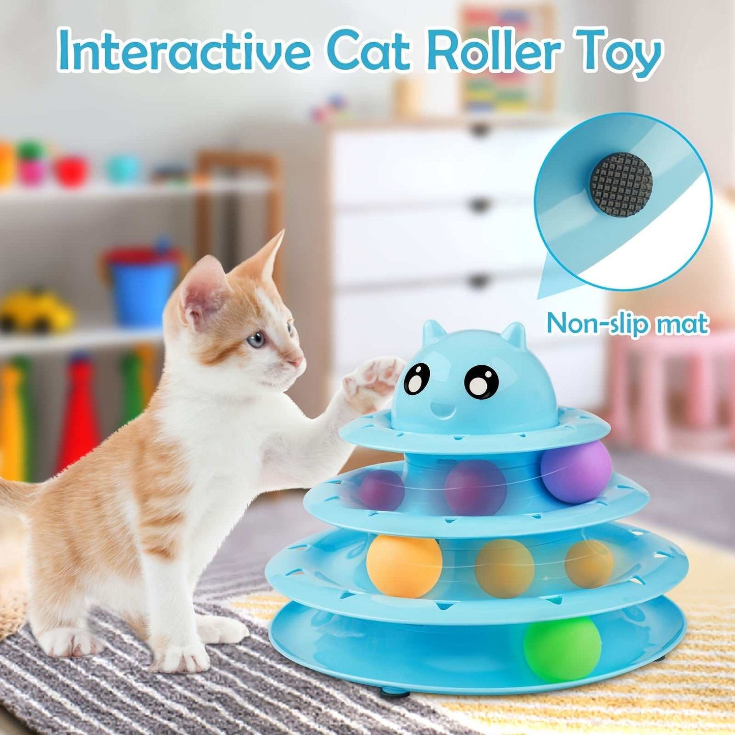 Interactive Cat Toys for Indoor Cats - Fun & Active Play Set for Home!