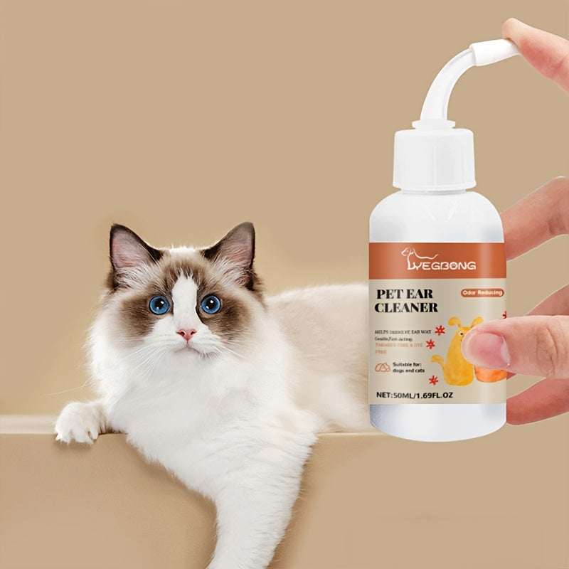 Pet Ear Cleaner Drops For Dogs And Cats Gentle Formula