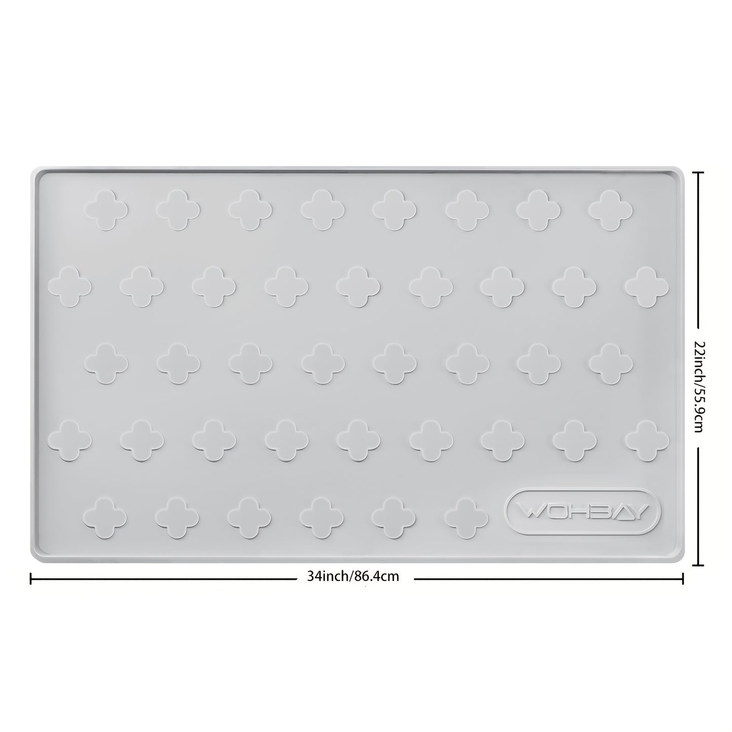 Washable Silicone Cat Litter and Food Mat for Easy Cleanup