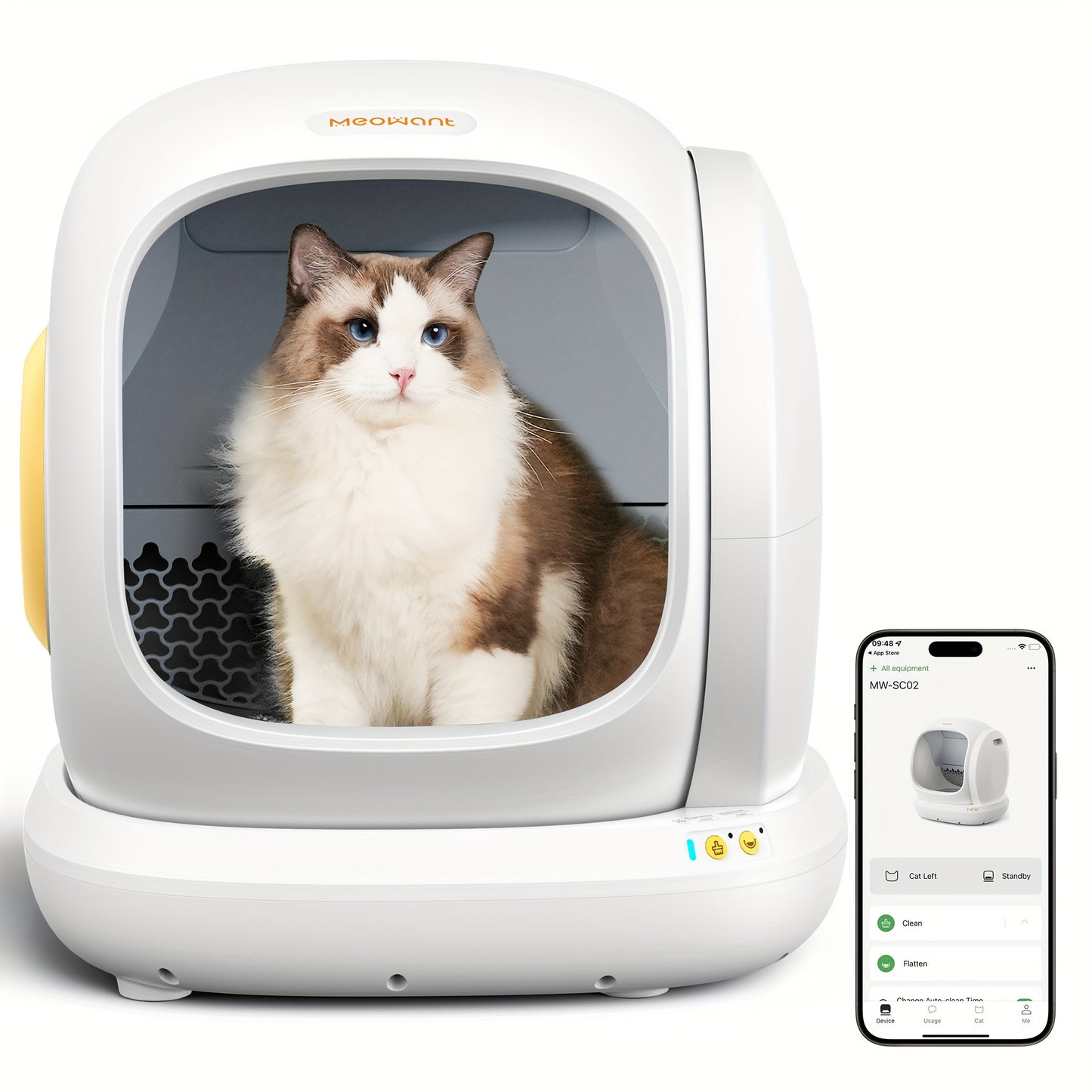 MeoWant Self Cleaning Smart Cat Litter Box With App Control