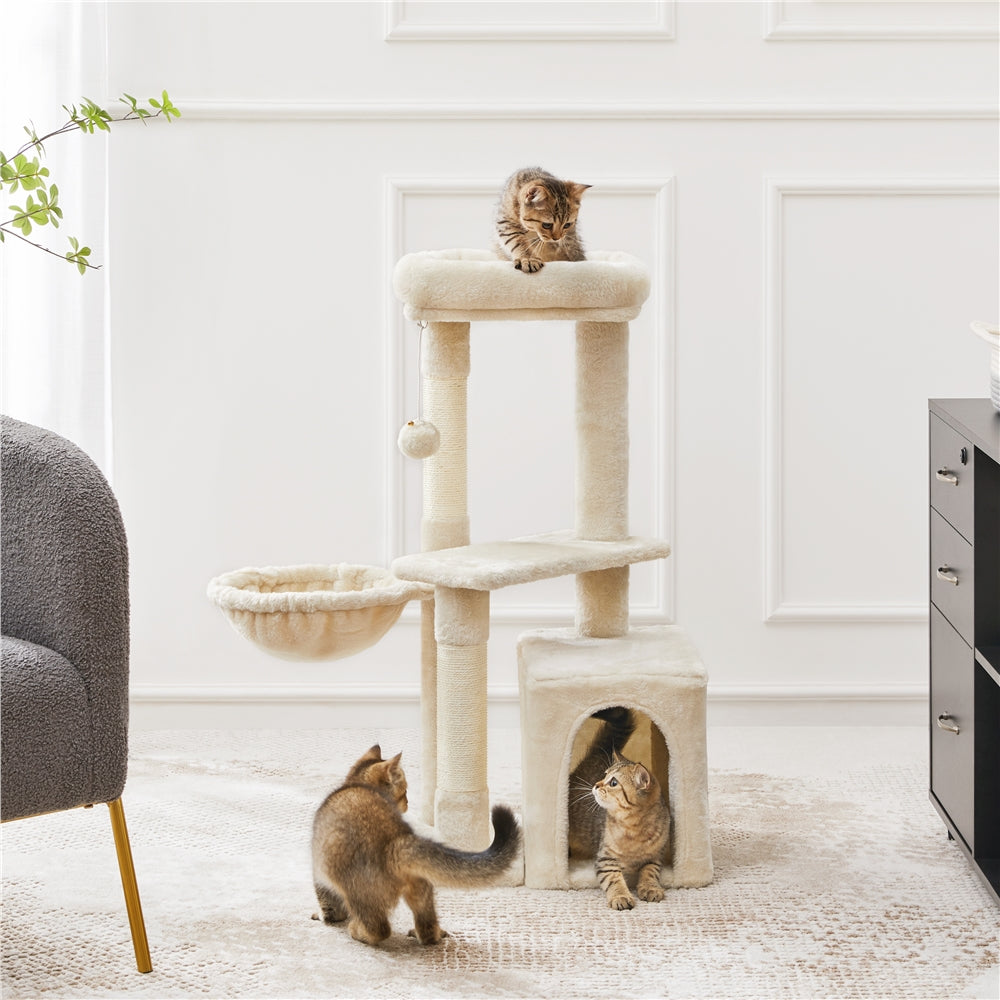COSTOFFS Plush Cat Tree Activity Center for Playful Kittens