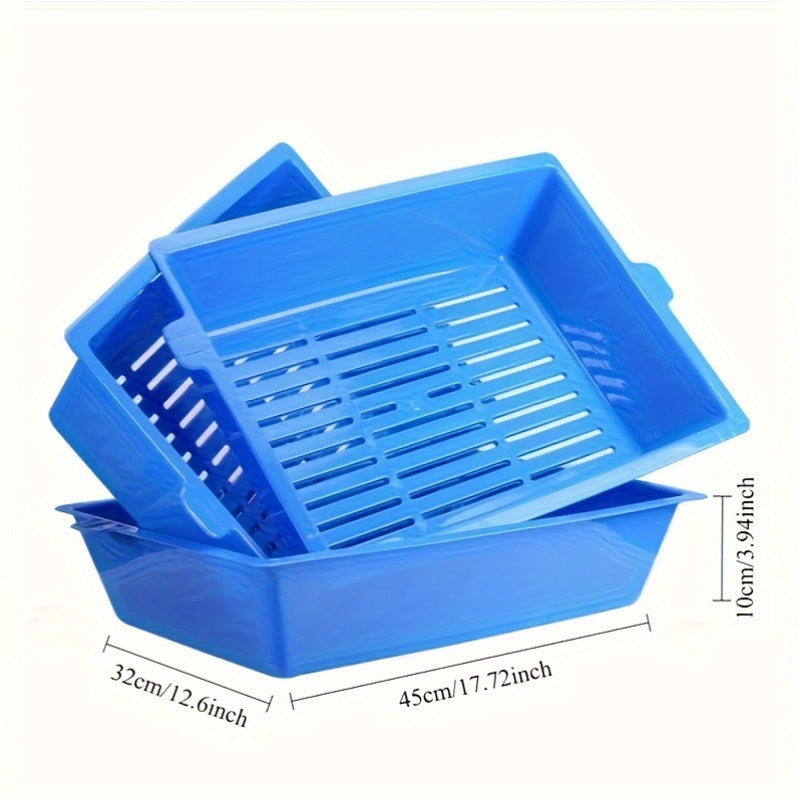 Detachable 3 Tier Cat Litter Box Large Stackable Design